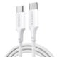 Εικόνα της Καλώδιο Ugreen L502 USB-C to USB-C 100W 1m White 65255