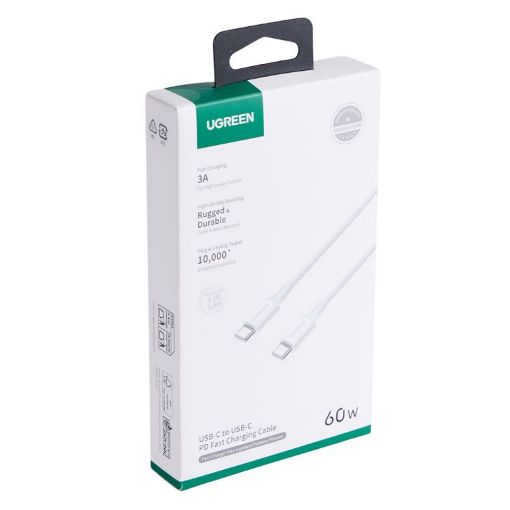 Εικόνα της Καλώδιο Ugreen L501 USB-C to USB-C 60W 1m White 35465