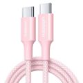 Εικόνα της Καλώδιο Ugreen L501 USB-C to USB-C 60W 1m Pink 35441