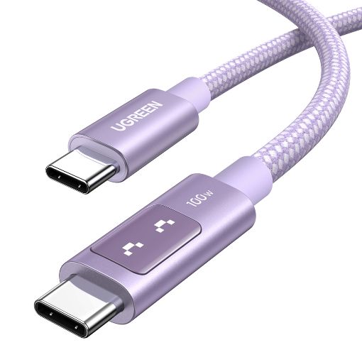 Εικόνα της Καλώδιο Ugreen L509 USB-C to USB-C 100W 1m Purple 65092