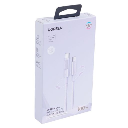 Εικόνα της Καλώδιο Ugreen L509 USB-C to USB-C 100W 2m Purple 65216