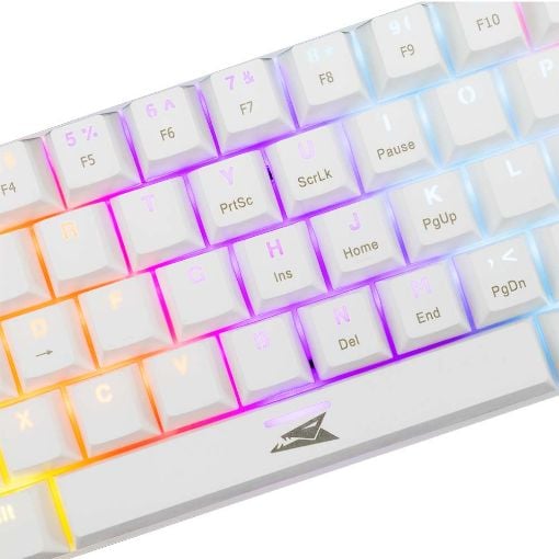 Εικόνα της Πληκτρολόγιο Baracuda Dolphin 60% Rainbow Light Red Switches (US) White BGK-03211
