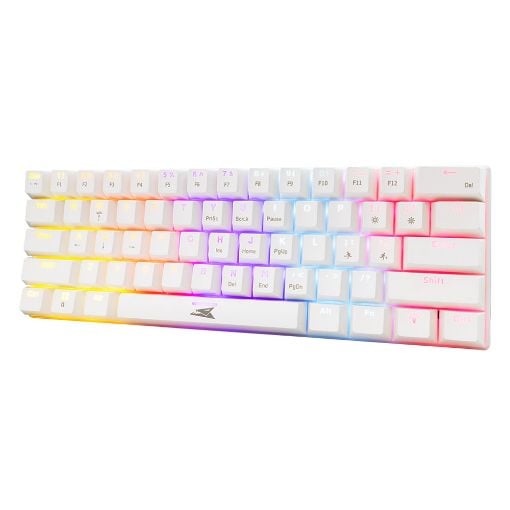Εικόνα της Πληκτρολόγιο Baracuda Dolphin 60% Rainbow Light Red Switches (US) White BGK-03211