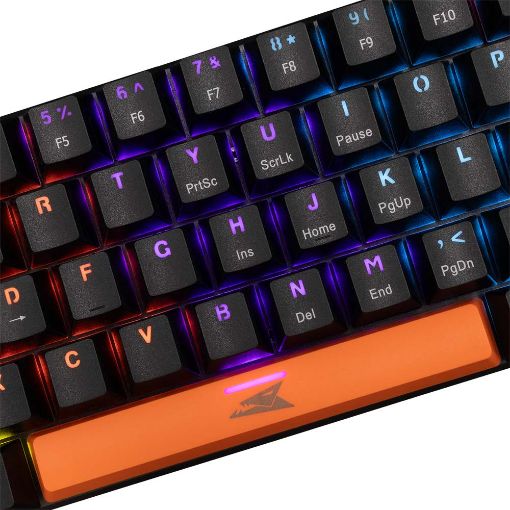 Εικόνα της Πληκτρολόγιο Baracuda Dolphin 60% Rainbow Light Red Switches (US) Black BGK-03111