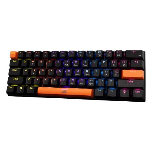 Εικόνα της Πληκτρολόγιο Baracuda Dolphin 60% Rainbow Light Blue Switches (US) Black BGK-03121