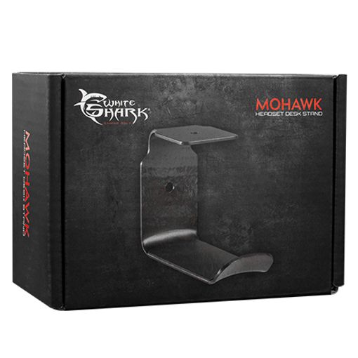 Εικόνα της Headset Mount White Shark Mohawk Black HDS-12