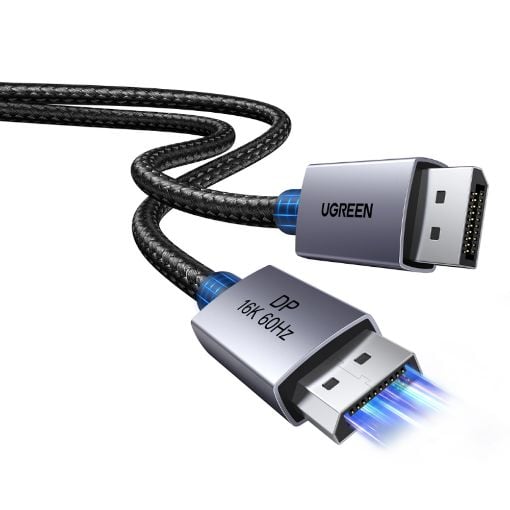 Εικόνα της Καλώδιο Ugreen DP131 DisplayPort 2.1 M/M 16K/60Hz 1m Black 55567