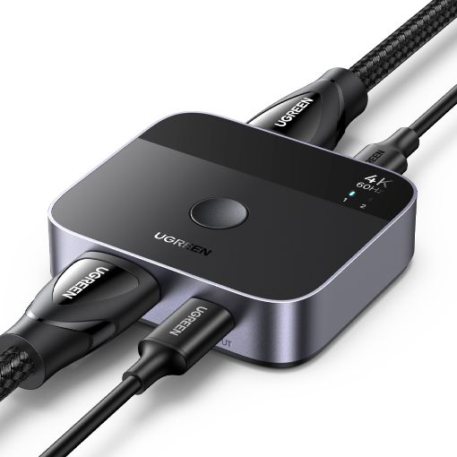Εικόνα της Switch Ugreen AW503 HDMI/USB-C 4K/60Hz 2-Port Black 55452
