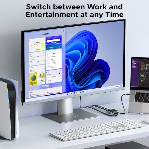 Εικόνα της Switch Ugreen AW502 USB-C 4K/60Hz 2-Port Black 55451