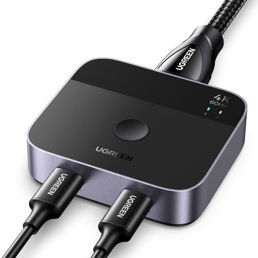 Εικόνα της Switch Ugreen AW502 USB-C 4K/60Hz 2-Port Black 55451