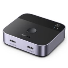 Εικόνα της Switch Ugreen AW502 USB-C 4K/60Hz 2-Port Black 55451