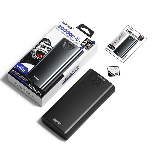 Εικόνα της Power Bank Wekome WP-121 20000mAh 12W Black