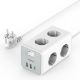 Εικόνα της Πολύπριζο Tessan 6 Θέσεων με 2x USB-A & 1x USB-C TS-306-C