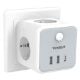 Εικόνα της Tessan Wall Outlet Cube 3 Θέσεων με 2x USB-A & 1x USB-C TS-301-DE-C