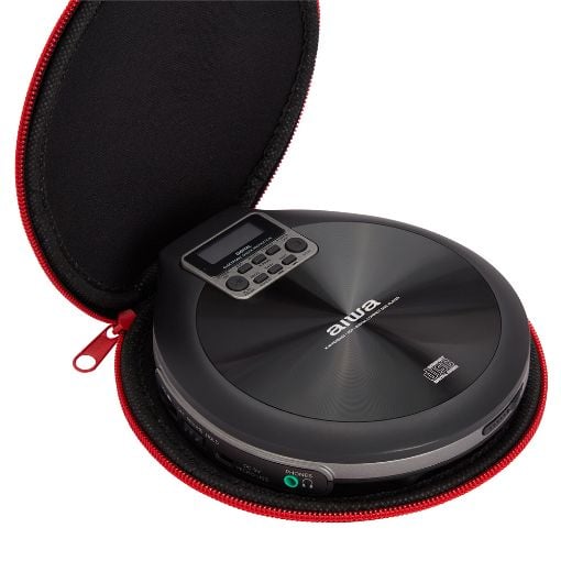 Εικόνα της Aiwa Portable CD Player με Earphones Black PCD-810BK