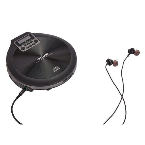 Εικόνα της Aiwa Portable CD Player με Earphones Black PCD-810BK