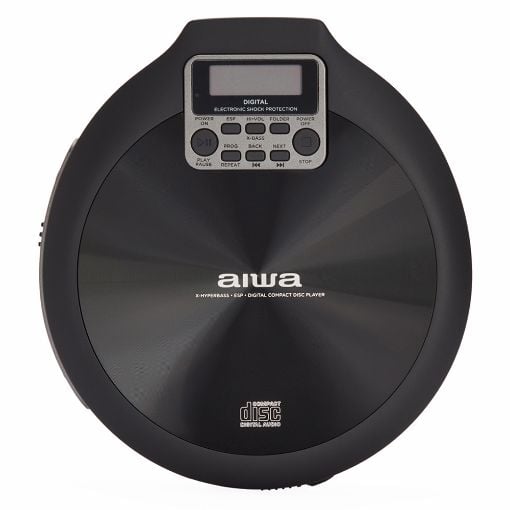 Εικόνα της Aiwa Portable CD Player με Earphones Black PCD-810BK