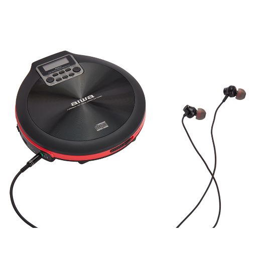 Εικόνα της Aiwa Portable CD Player με Earphones Red PCD-810RD