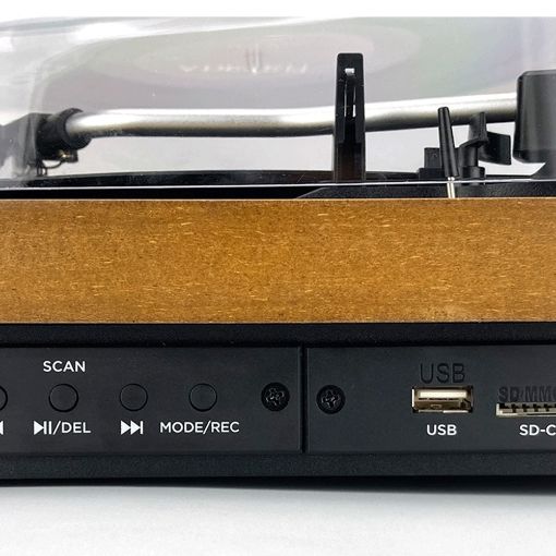 Εικόνα της Πικάπ Aiwa All-in-One Stereo Bluetooth με Ενσωματωμένα Ηχεία Wood GBTUR-120WDMKII