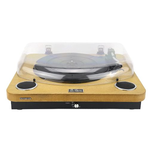 Εικόνα της Πικάπ Aiwa All-in-One Stereo Bluetooth με Ενσωματωμένα Ηχεία Wood GBTUR-120WDMKII