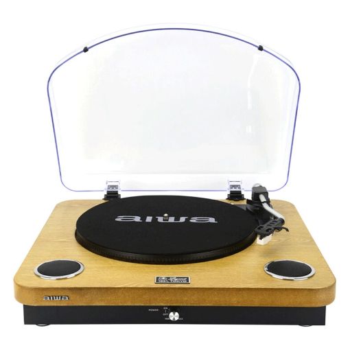 Εικόνα της Πικάπ Aiwa All-in-One Stereo Bluetooth με Ενσωματωμένα Ηχεία Wood GBTUR-120WDMKII