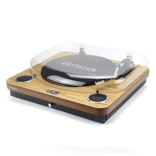 Εικόνα της Πικάπ Aiwa All-in-One Stereo Bluetooth με Ενσωματωμένα Ηχεία Wood GBTUR-120WDMKII
