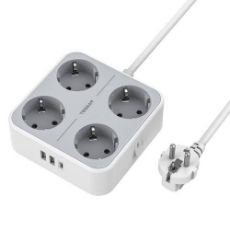 Εικόνα της Πολύπριζο Tessan 4 Θέσεων με 2x USB-A & 1x USB-C TS-302-C