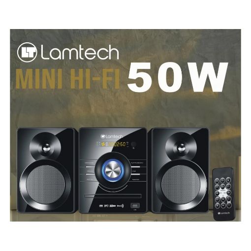 Εικόνα της Mini HiFi Lamtech 50W Bluetooth Black LAM112532