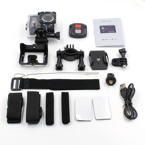 Εικόνα της Action Camera Lamtech 4K Wi-Fi με Remote Control Black LAM021615