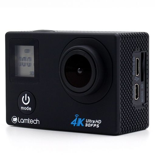Εικόνα της Action Camera Lamtech 4K Wi-Fi με Remote Control Black LAM021615