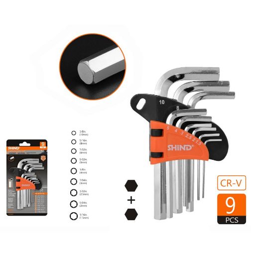 Εικόνα της Σετ Κλειδιά Allen Shind 1.5-10mm 94333