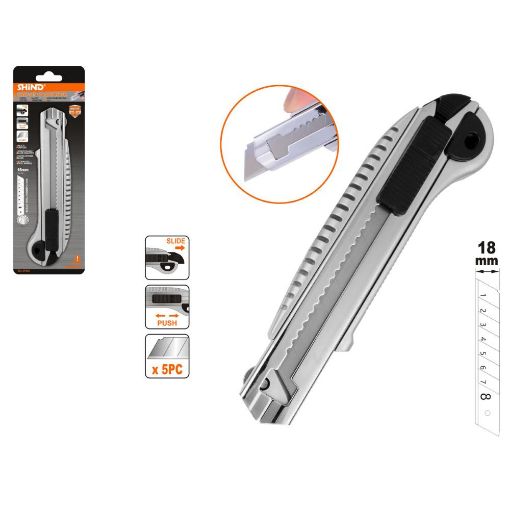 Εικόνα της Κοπίδι Shind Αλουμινίου με 5 Λάμες 18mm 37552