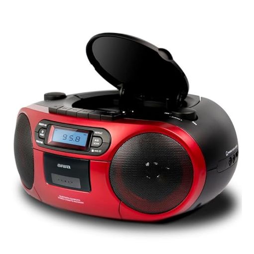 Εικόνα της Aiwa Portable Boombox με Bluetooth & FM Red BBTC-550RD