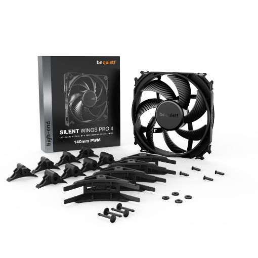 Εικόνα της Case Fan Be Quiet! Silent Wings Pro 4 140mm PWM Black BL099
