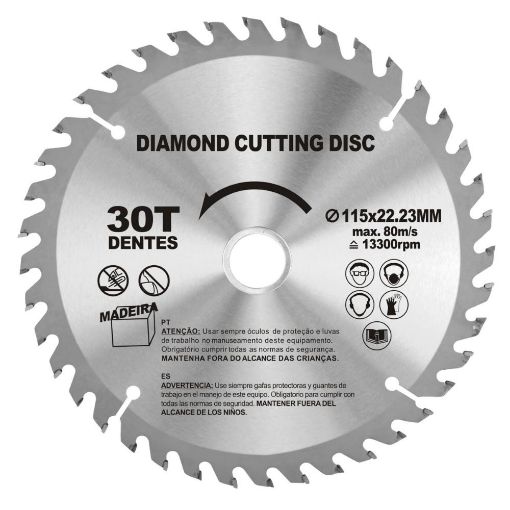 Εικόνα της Δίσκος Κοπής Ξύλου Shind 115mm 94954