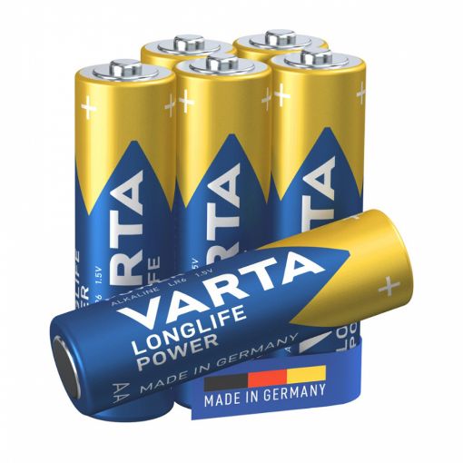 Εικόνα της Αλκαλικές Μπαταρίες AA Varta Longlife Power 1.5V 6τμχ 4906121746
