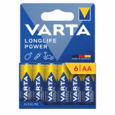 Εικόνα της Αλκαλικές Μπαταρίες AA Varta Longlife Power 1.5V 6τμχ 4906121746