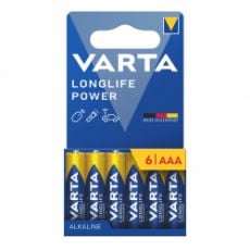 Εικόνα της Αλκαλικές Μπαταρίες AAA Varta Longlife Power 1.5V 6τμχ 4903121746
