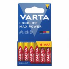 Εικόνα της Αλκαλικές Μπαταρίες AAA Varta Longlife Max Power 1.5V 6τμχ 4703101746