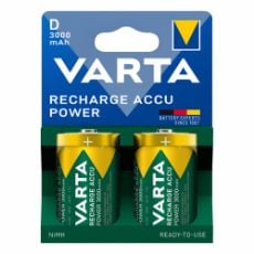 Εικόνα της Μπαταρίες Επαναφορτιζόμενες D Varta Ready To Use 1.2V 3000mAh 2τμχ 56720101412