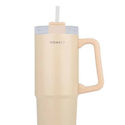 Εικόνα της Θερμός Estia Straw Tumbler Homely 900ml Sandstone 01-34504