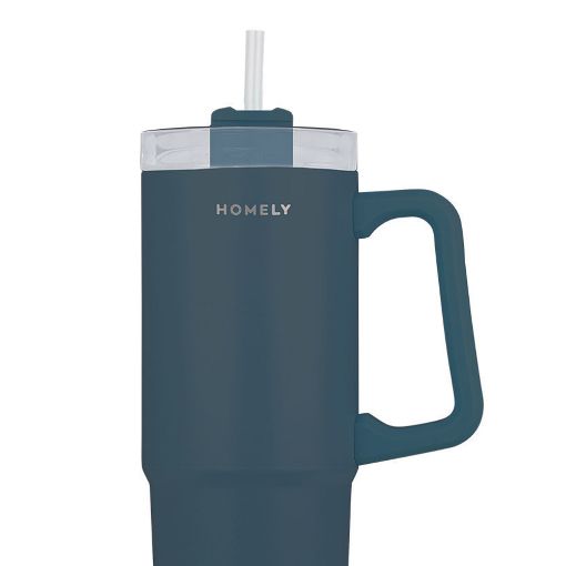 Εικόνα της Θερμός Estia Straw Tumbler Homely 900ml Indigo Blue 01-34511