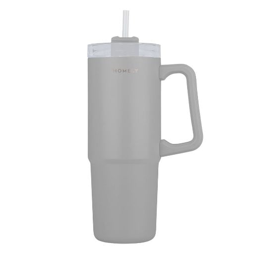 Εικόνα της Θερμός Estia Straw Tumbler Homely 900ml Pebble Gray 01-34542