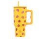 Εικόνα της Θερμός Estia Straw Tumbler XL Save The Aegean 900ml Berry Bright 01-32029