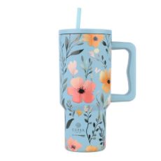 Εικόνα της Θερμός Estia Straw Tumbler XL Save The Aegean 900ml Sky Garden 01-32036