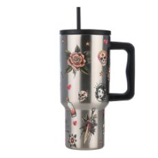 Εικόνα της Θερμός Estia Straw Tumbler XL Save The Aegean 900ml Old School 01-32050