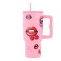 Εικόνα της Θερμός Estia Straw Tumbler XL Save The Aegean 900ml Blush Pop 01-32067