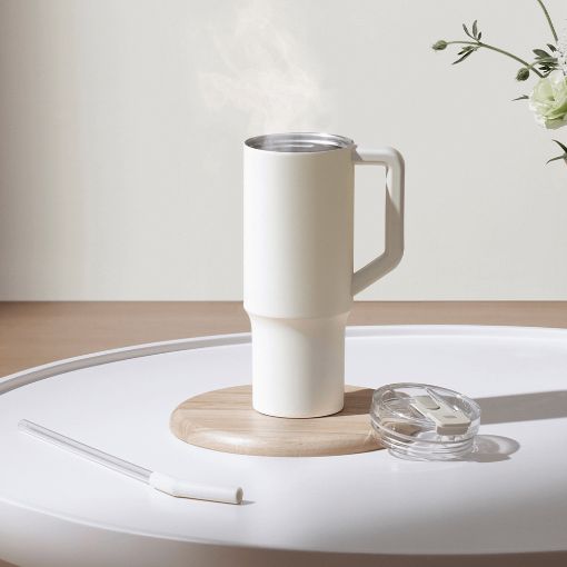 Εικόνα της Θερμός Xiaomi Straw Mug 1lt Λευκό BHR9540GL