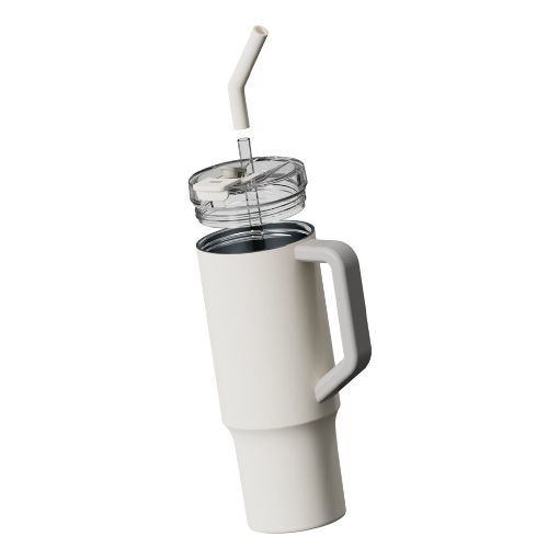 Εικόνα της Θερμός Xiaomi Straw Mug 1lt Λευκό BHR9540GL