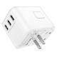 Εικόνα της Φορτιστής Lamtech Universal Travel Adapter με 3x USB-A & 2x USB-C 35W White LAM113850